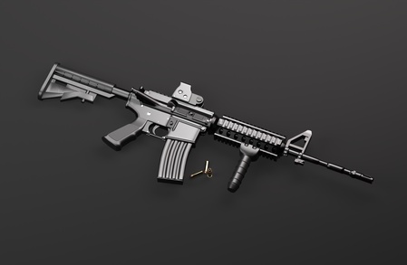 M4A1 - 枪支建模